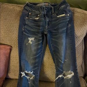 Destroyed denim AE